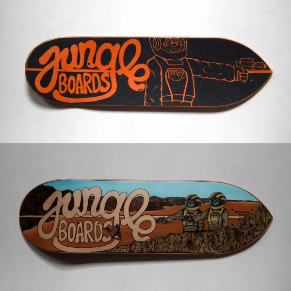 Space Sloths skateboards N°16 and N°17